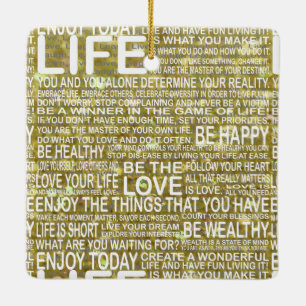 Ornamento dourado da vida