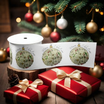 Ornamento Dourado de Portas de Natal Moderno Elega