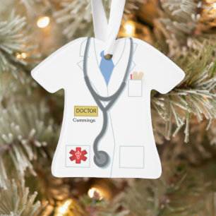 Ornamento Doutora Médica Uniforme Personalizada Novidade
