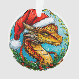 Ornamento Dragão de Natal