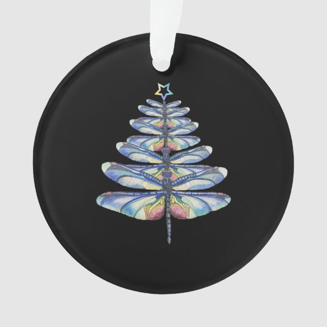 Ornamento Dragonfly natal (Frente)