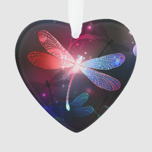 Ornamento Dragonfly vermelha