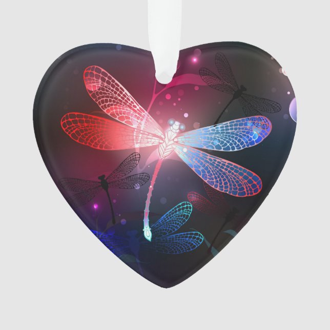 Ornamento Dragonfly vermelha (Frente)