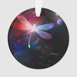 Ornamento Dragonfly vermelha