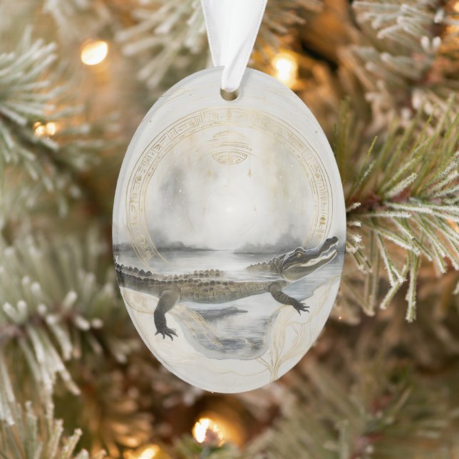 Ornamento Dreamwoven Guardian Alligator Ornament (Árvore)