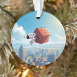 Ornamento Dreamy Beagle Floating City Comic Illustration