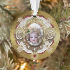 Ornamento Dresden Antique Doll Acrylic Ornament