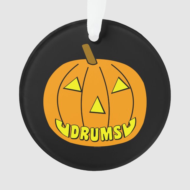 Ornamento Drums Halloween Pumpkin (Frente)