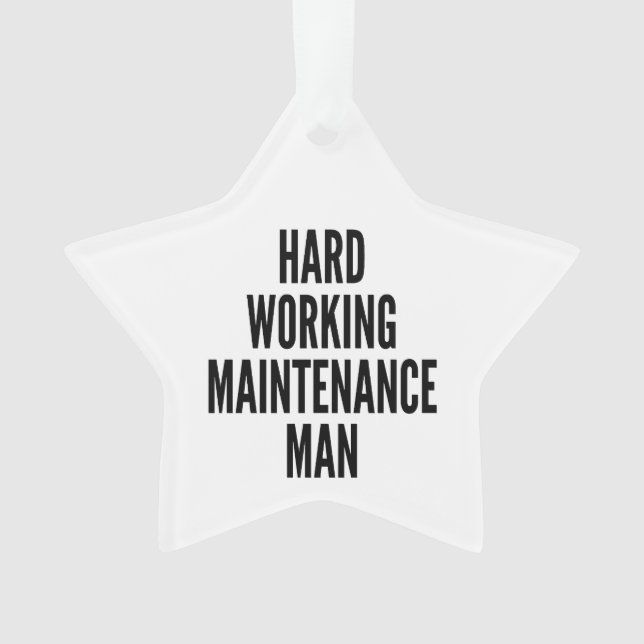 Ornamento Duro Working Maintenance Man (Frente)
