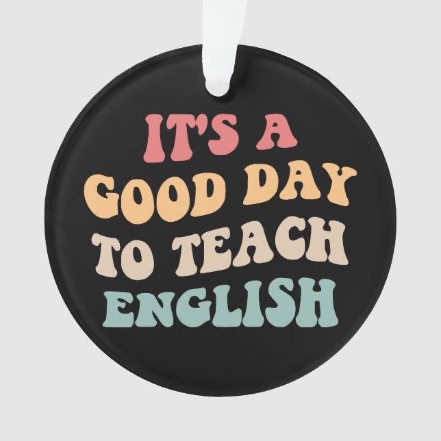 Ornamento É Um Bom Dia Para Ensinar Inglês II (Frente)