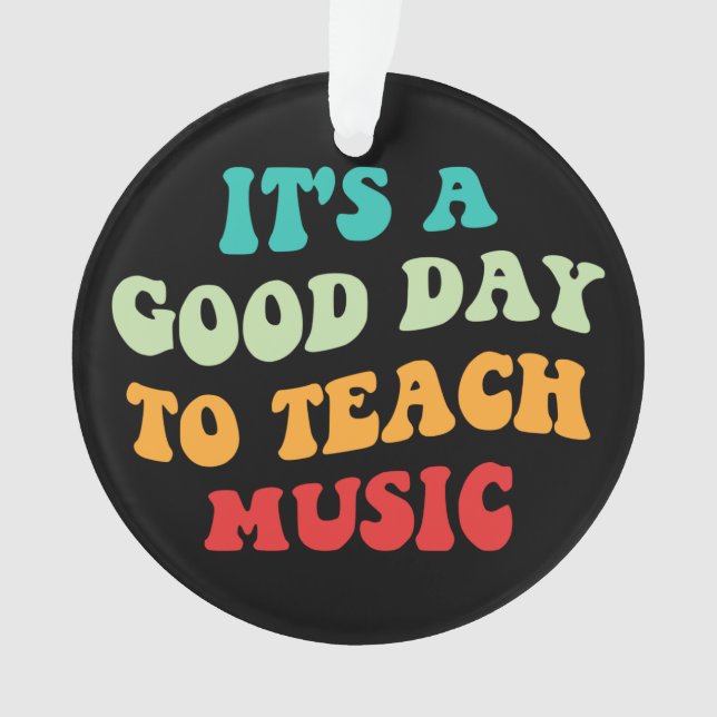 Ornamento É um bom dia para ensinar música (Frente)