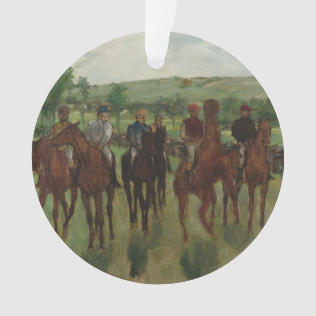 Ornamento Edgar Degas | os cavaleiros (Frente)