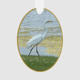 Ornamento Egret Lake Bird