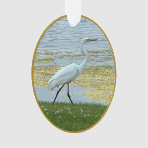 Ornamento Egret Lake Bird
