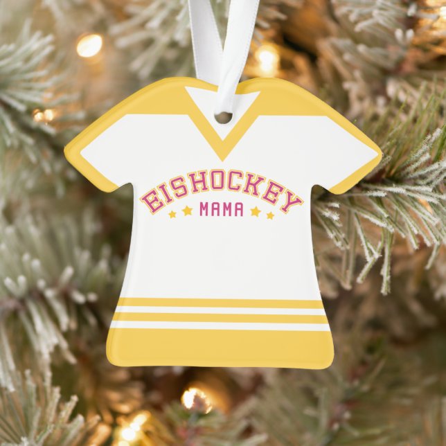 Ornamento Eishockey Mama Hockey Mãe Alemã (Árvore)