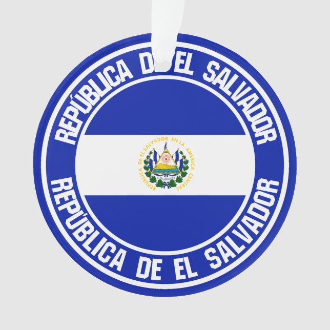 Ornamento El Salvador Round Emblem (Frente)