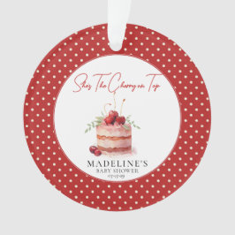 Ornamento Ela é a Cherry no Top Chá de fraldas