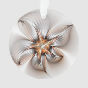 Ornamento Elegância Floral Moderna Abstrato de Arte Fractal