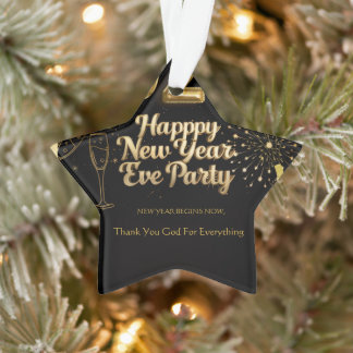 Ornamento Elegant New Year Eve Paper Ornament