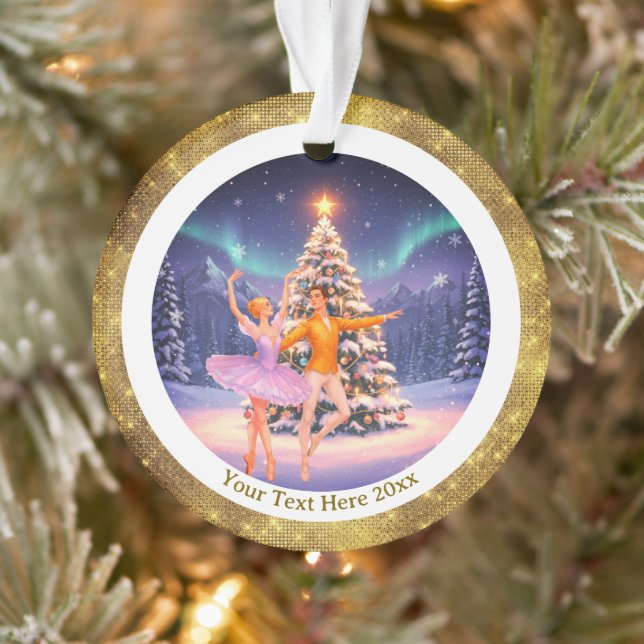 Ornamento Elegant Nutcracker Ballet Christmas Ballerina Gift (Árvore)