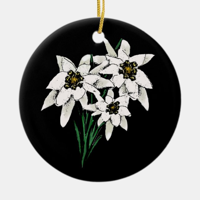Ornamento Elegante Edelweiss (Frente)