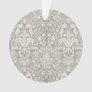 Ornamento elegante formal brocado de renda damasco branco