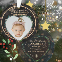 Elegante Nosso Primeiro Natal como Foto de Avós