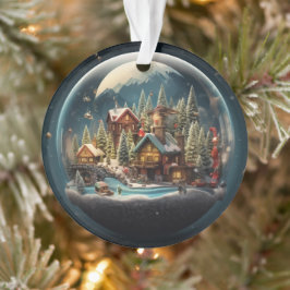 Ornamento Elegante Snow Glob