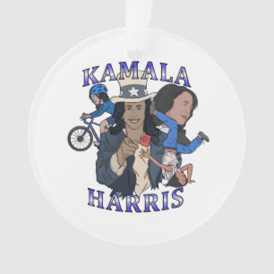 Ornamento Eleição de Estilo de Rap Bootleg Kamala Harris