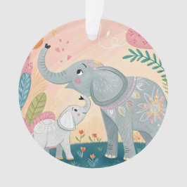 Ornamento Elephant Mom and Baby
