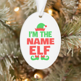 Ornamento Elfo de Natal Personalizado