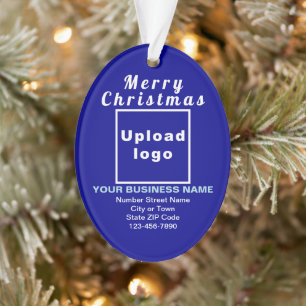 Ornamento em acrílico de azul de Natal comercial
