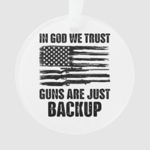 Ornamento Em Deus, Confiamos Em Armas Que Estão De Volta Par