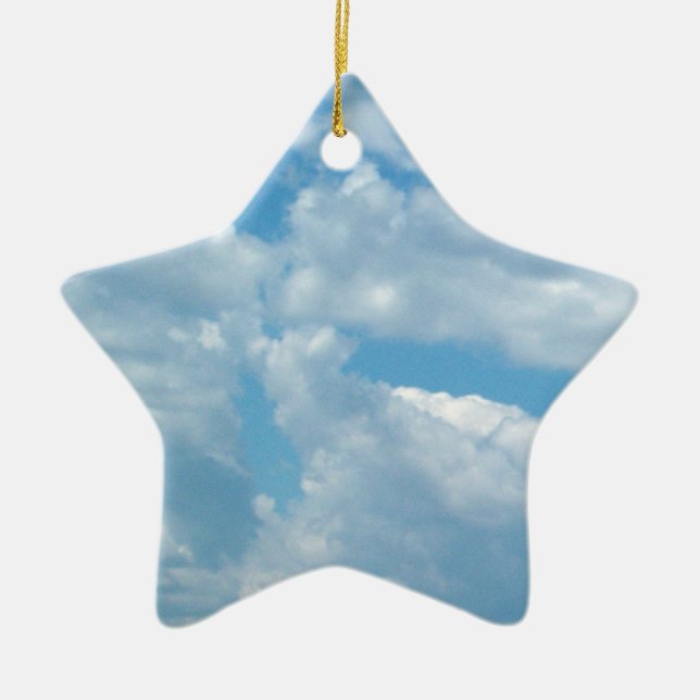 Ornamento em Estrela 'Blue Skies' (Frente)