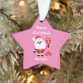 Ornamento em estrela de Papais noeis 🎅 de seleção