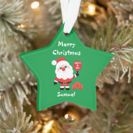 Ornamento em estrela de Papais noeis 🎅 de seleção