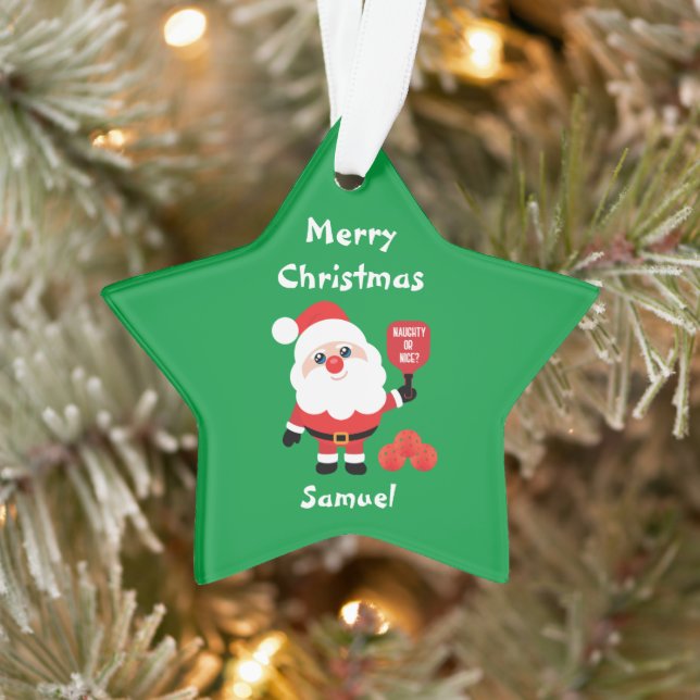Ornamento em estrela de Papais noeis 🎅 de seleção (Árvore)