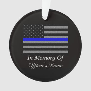 ORNAMENTO EM MEMÓRIA DE ORNAGAMENTO DO POLICIAL FALLEN