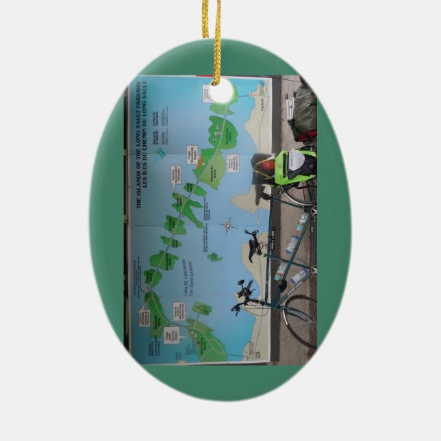 Ornamento em tandem da bicicleta (Verso)