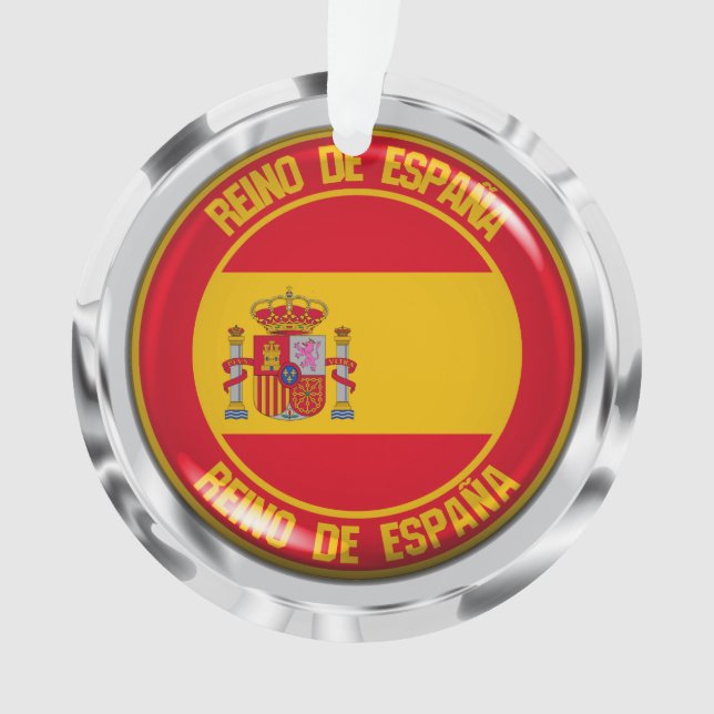 Ornamento Emblem espanha redonda (Frente)