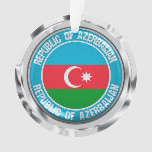 Ornamento Emblem redonda do Azerbaijão