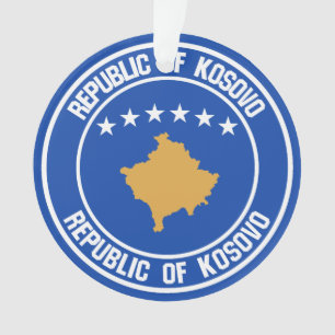 Ornamento Emblem Redonda do Kosovo