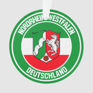 Ornamento Emblem redonda Nordrhein-Westfalen