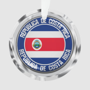 Ornamento Emblem redondo da Costa Rica