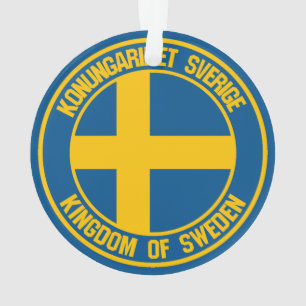 Ornamento Emblem suecia redonda