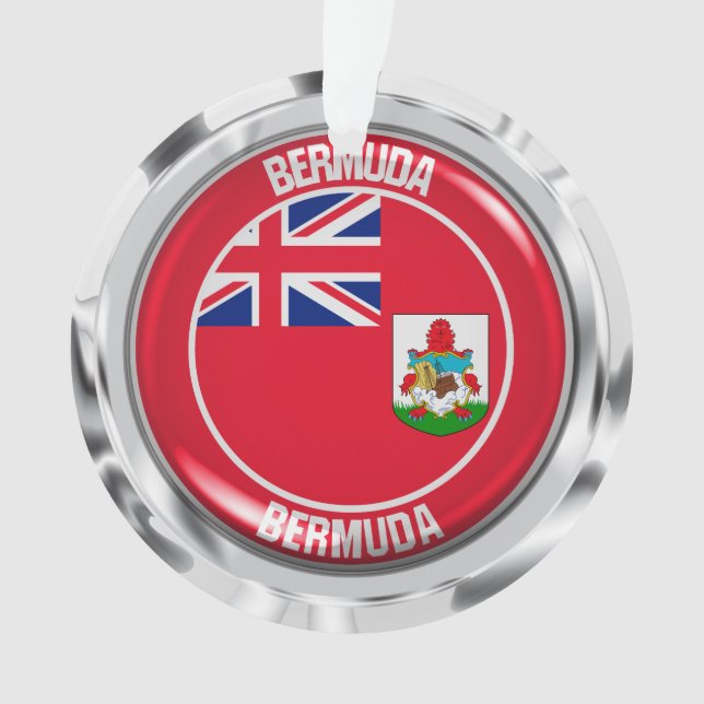 Ornamento Emblema redondo de Bermuda (Frente)
