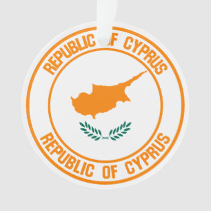 Ornamento Emblema redondo de Chipre