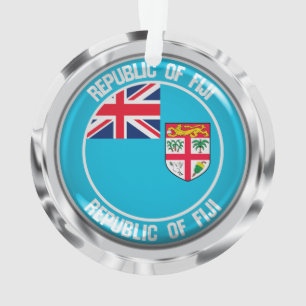 Ornamento Emblema redondo de Fiji
