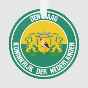 Ornamento Emblema Redondo de Haia