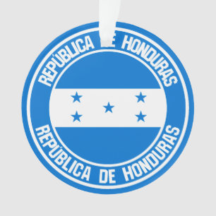 Ornamento Emblema Redondo de Honduras